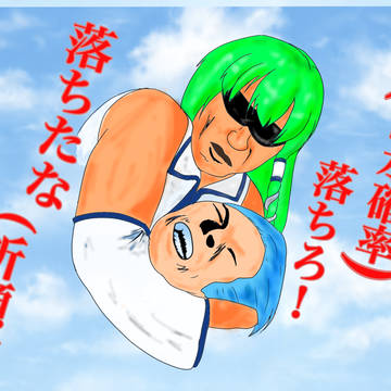 例大祭の降水確率を落とす早苗さん