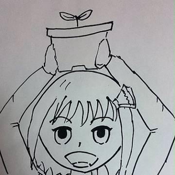 芽が出るーみあ（落書き）