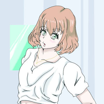 ボブヘアモデル カジュアル