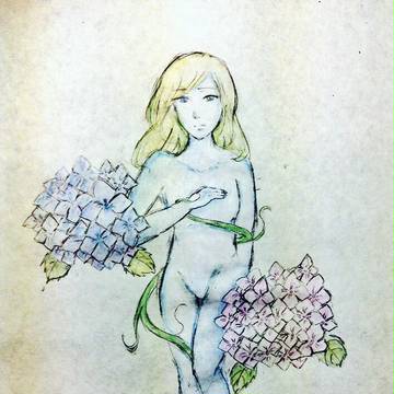 練習、水彩色鉛筆
