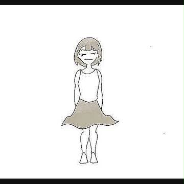 スカート練習