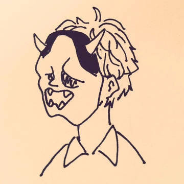 先生落書き