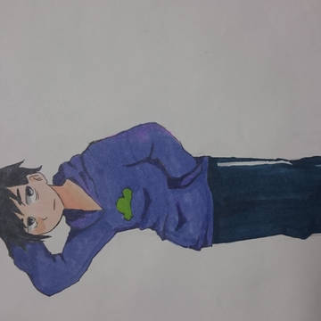 自分絵一松