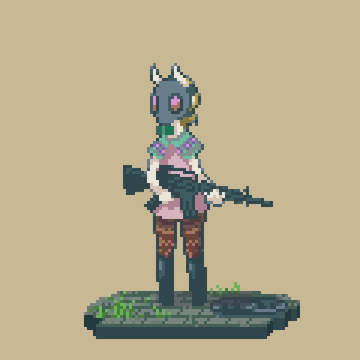 ガスマスク ドット絵