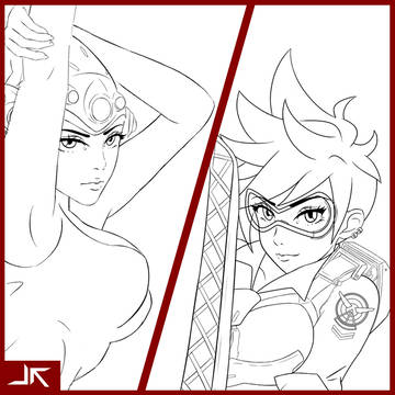 Tracer and Widowmaker WIP