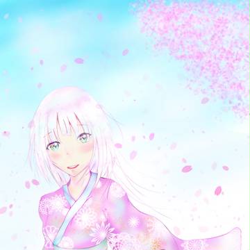 桜舞う