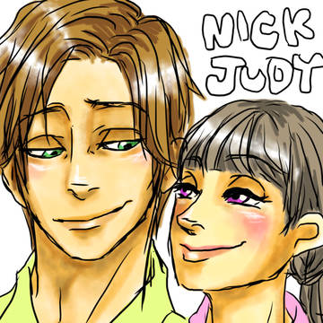 ニックジュディ擬人化、、、