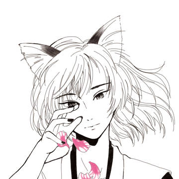 狐と椿