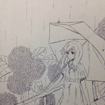 梅雨っぽい絵 