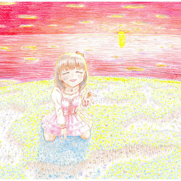 澄んだ夕空と佐久間まゆ