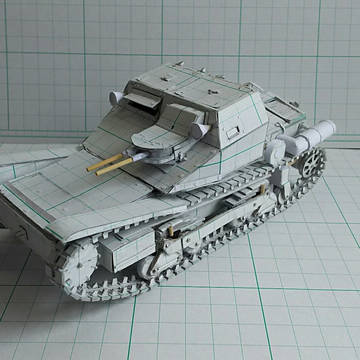 工作用紙でCV33カルロベローチェ 作ってみた