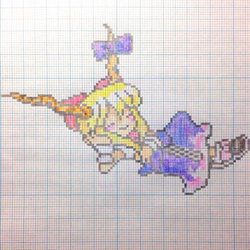 【手描きドット】天則萃香ちゃん