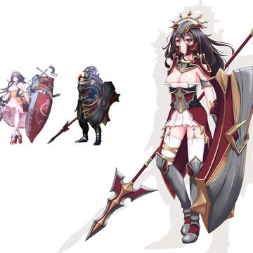 Queen Elizabeth x Dragon knight