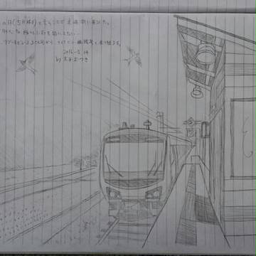 2016.-5.14 大糸線 稲尾駅 リゾートビューふるさと号