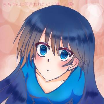 髪の毛の塗り練習してる