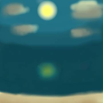 夜の海