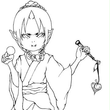若鬼灯様(下描き)