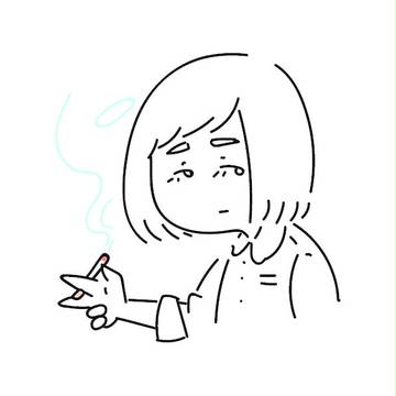 たばこと女の子１