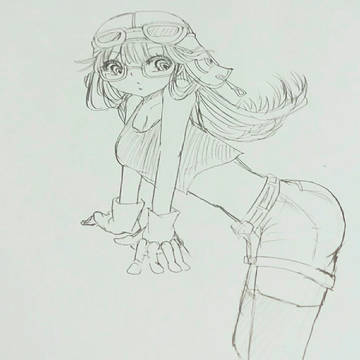 アラレちゃん下書き