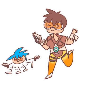 Overwatch Tracer doodle