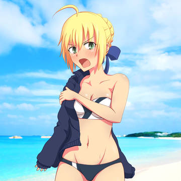 水着セイバーこんなかんじ?