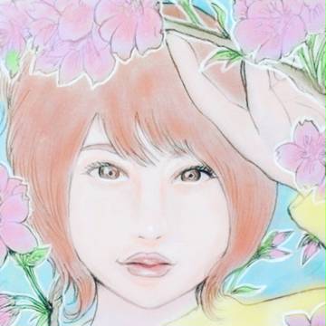 桜と女の子