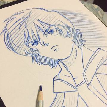 バナージリンクス(色鉛筆画)