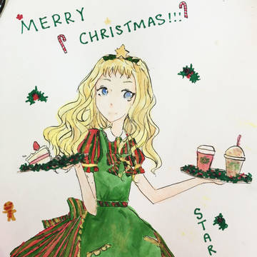Christmas Starbucks Girl ✨💕