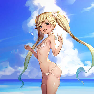 イオにカタリナの水着
