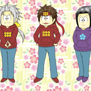無双キャラをおそ松さん風に描いたよ