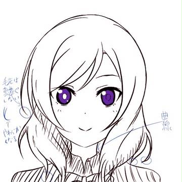 西木野真姫 髪の毛ワンポイント