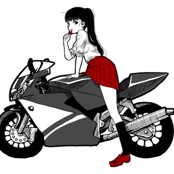 バイクとJK