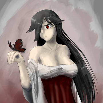 Akame and butterfly
