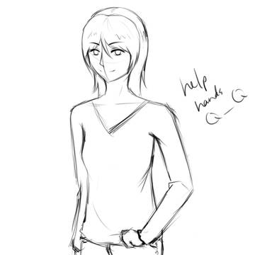 Half-body doodle