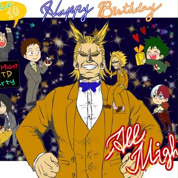 HAPPY BIRTHDAY✨✨オールマイト!!!