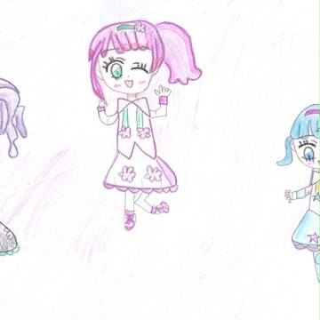 プリパラのかのんちゃんとじゅのんちゃんとぴのんちゃん