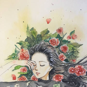 花和少女