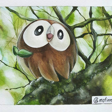 Rowlet モクロー artwork