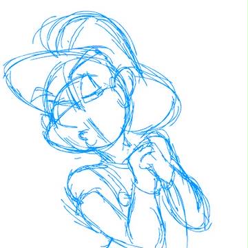 Animated head turn