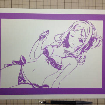 【切り絵】小原鞠莉生誕祭2016
