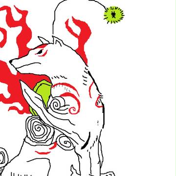 結構前に真面目に描いてみた大神アマテラス