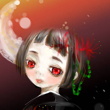彼岸花遊び