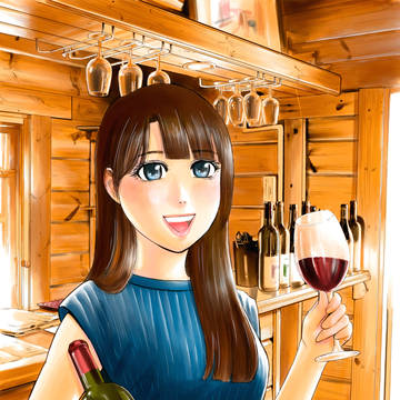 『真湖のワイン』２巻/カバー絵