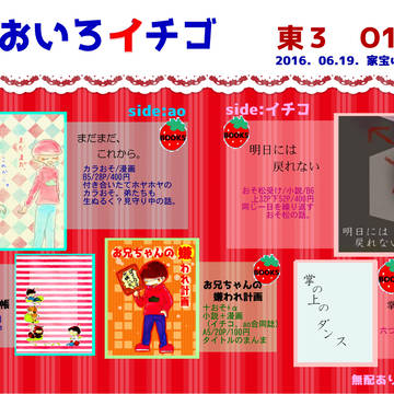 【6/19家宝4】お品書き【O11b】