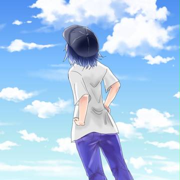 逆光の少女