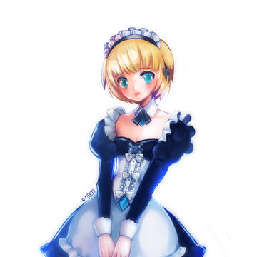 エルソード  靑    メード    >ㅛ<