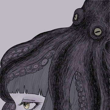 タコと女の子