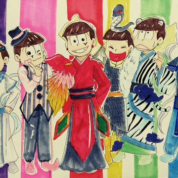 ６つ子にオリキャラの服着せてみた‼