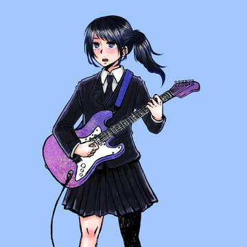 地味な女の子が柄の強いギターかき鳴らしてたら萌えるよねっていう