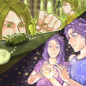 Firefly and worm